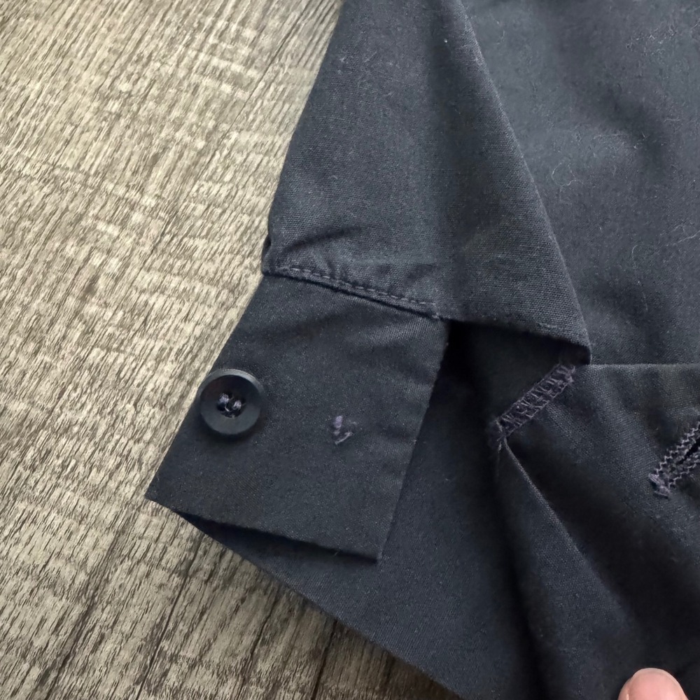 Vintage Combed Cotton Dacron Workwear Jacket 60s 70s Bomber Harrington Blue 42 - Picture 8 of 9